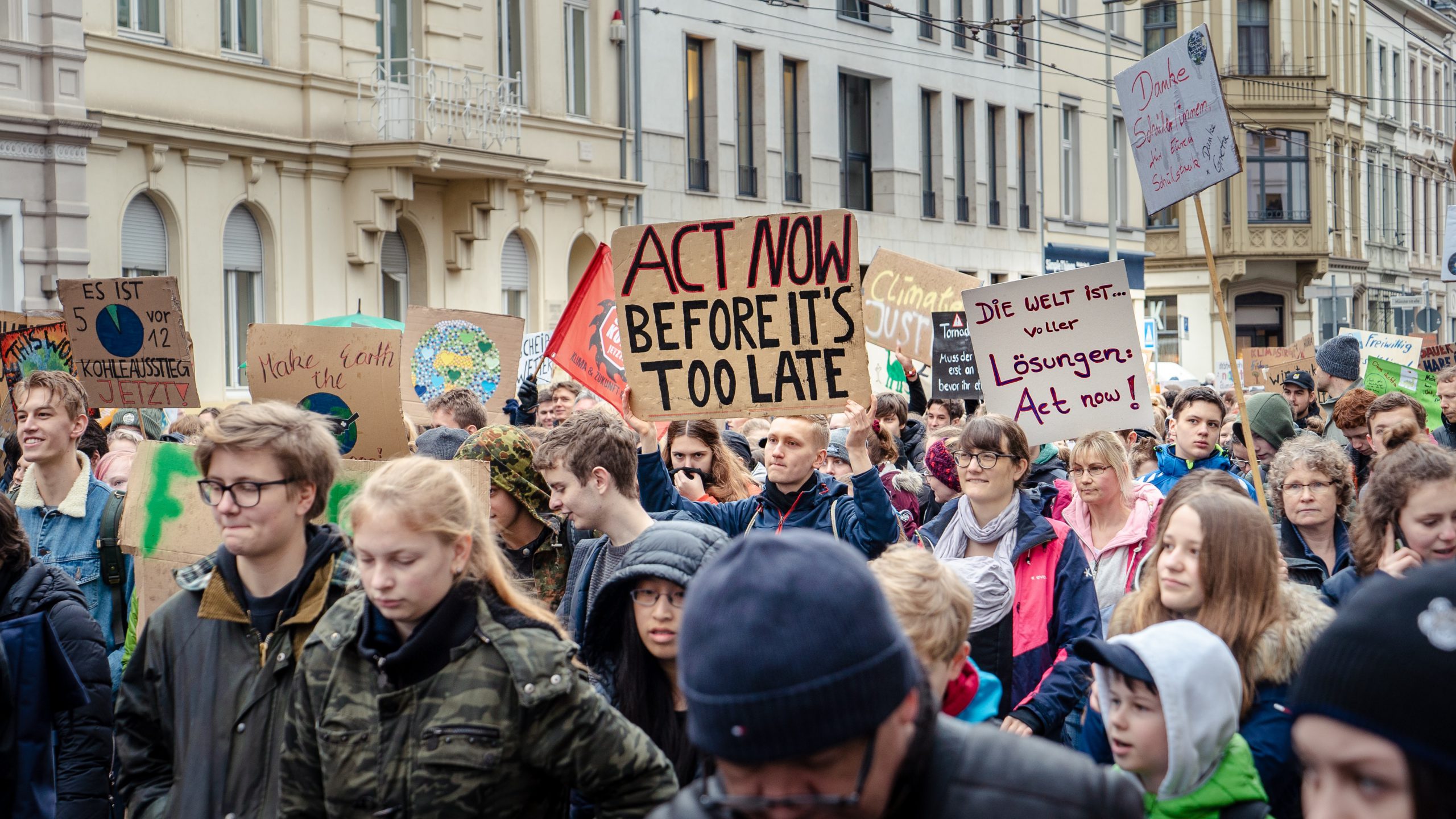 Climate activism rally